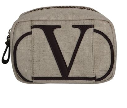 Valentino V-Logo Cosmetic Pouch, front view